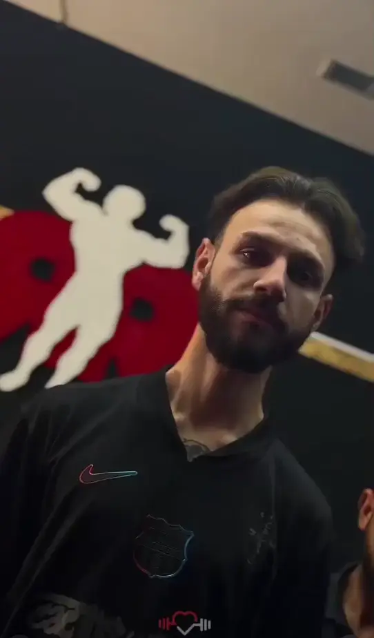 Cliente no primeiro dia de treino no estúdio, com o Ruan
